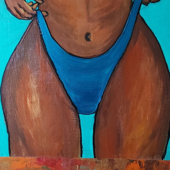 12x36 Acrylic Painting - Picture 4 of 5